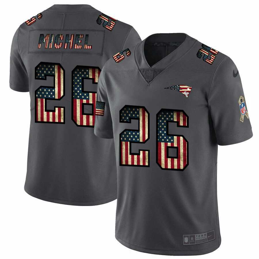 Nike Patriots 26 Sony Michel 2019 Salute To Service USA Flag Fashion Limited Jersey Dyin,We sell and wholesale Nike Patriots 26 Sony Michel 2019 Salute To Service USA Flag Fashion Limited Jersey Dyin on line form chian!